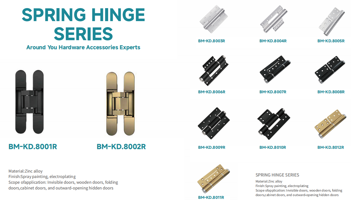 ZHUTAO Spring Hinge Catalog Series